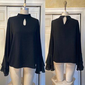 Womens NWT Patrizia Luca Black blouse in size L